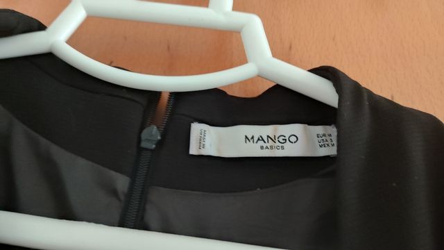 Vestido Mango negro - talla M