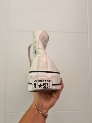 Converse blancas plataforma