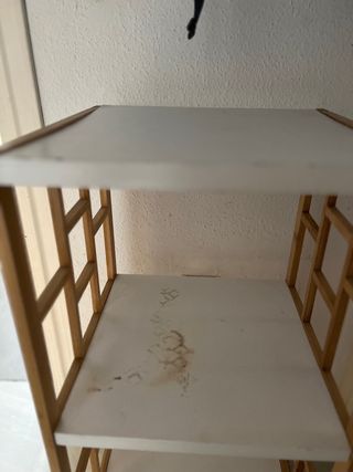 Estantería bambú blanco - a restaurar