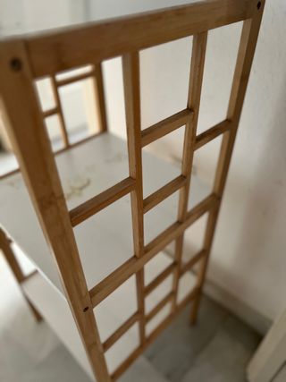 Estantería bambú blanco - a restaurar
