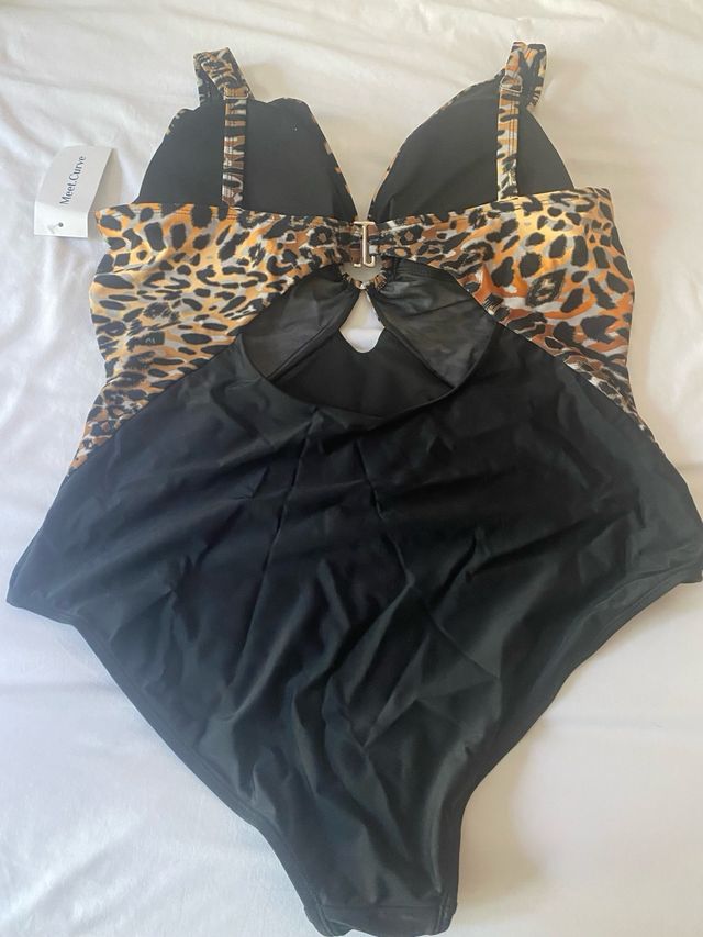 Bañador Meet Curve - Negro y marrón