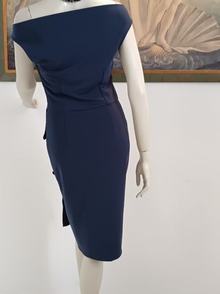 Rinascimento abito elegante blu, tg S