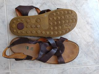 Sandalias Piel Marrón - Talla 41