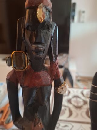 2 statue tribali in legno