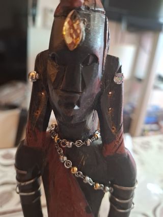 2 statue tribali in legno