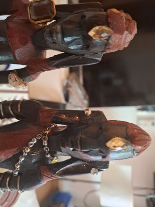 2 statue tribali in legno