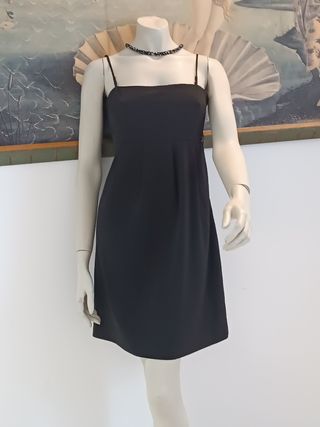 Twin-set abito nero spalline sottili
