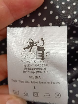 Twin-set abito nero spalline sottili
