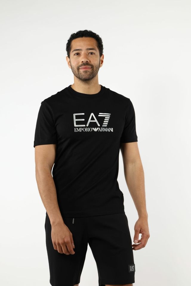 Camiseta Emporio Armani EA7 Big Logo Metalizada.