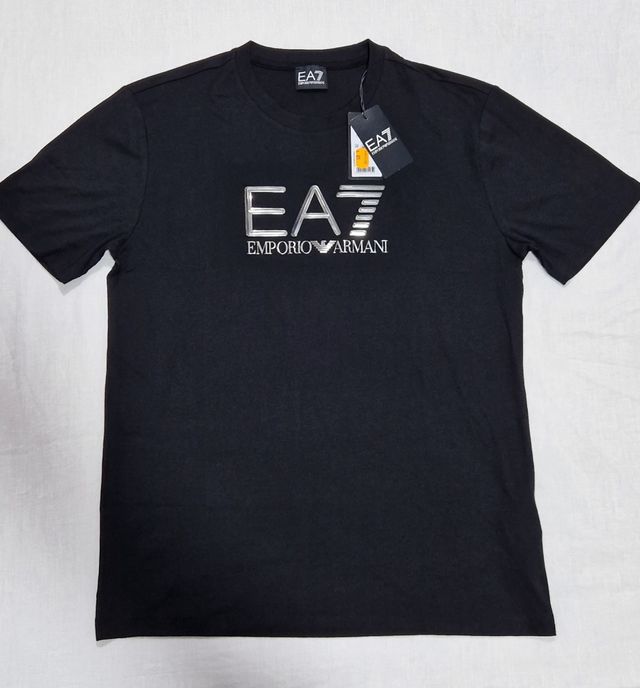 Camiseta Emporio Armani EA7 Big Logo Metalizada.