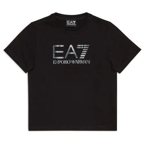 Camiseta Emporio Armani EA7 Big Logo Metalizada.