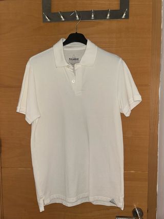 Polo Pull&Bear blanco talla M
