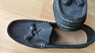 Zapatos de ante Azules de marca.