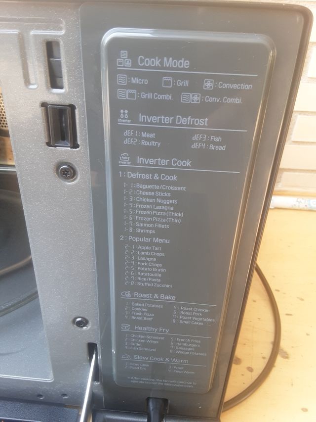 Horno -  Microondas LG MJ3965BPS - Negro