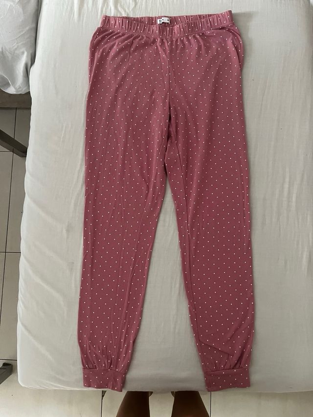 Pijama Tex - puntos rosa