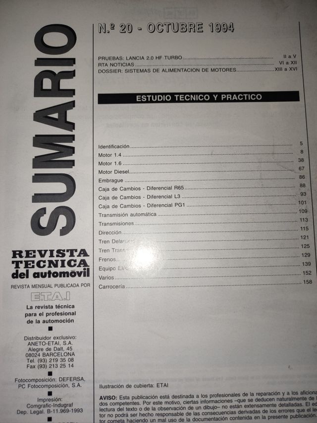 Revista técnica Rover