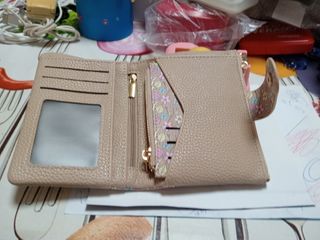 Monedero beige mujer, nuevo