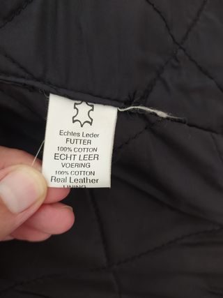 Chaqueta cuero negra hombre