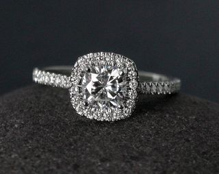 Anillo Compromiso Plata Brillante