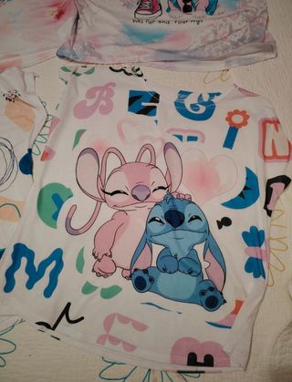 4 Camisetas XL - Stitch, Perro