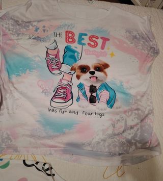 4 Camisetas XL - Stitch, Perro