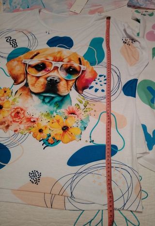 4 Camisetas XL - Stitch, Perro