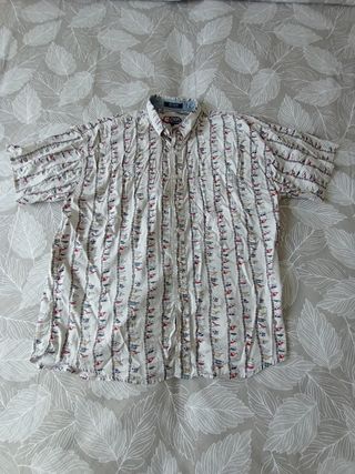 Camicia Chaps a righe beige tg M