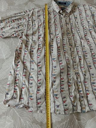 Camicia Chaps a righe beige tg M