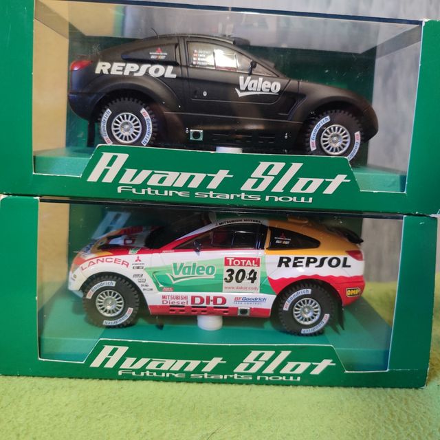 Lote  2 coches Avant Slot Mitsubishi  lancer raid