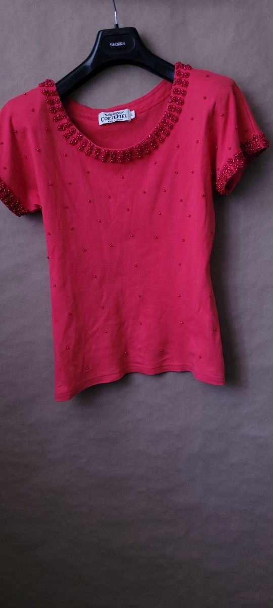 Camiseta Cortefiel roja - Talla L