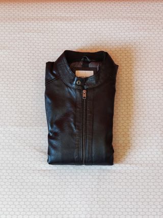 Chaqueta de Cuero Negra Talla M