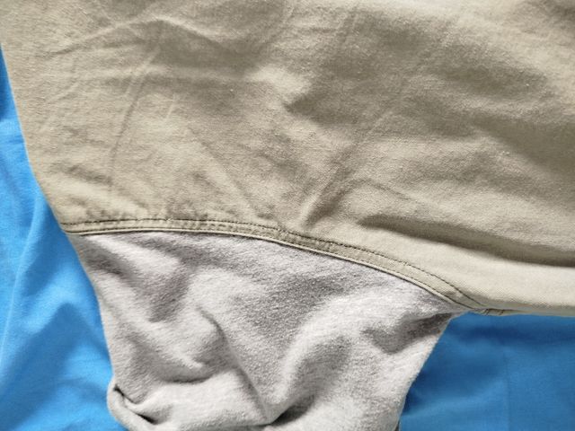 Camisa beige y gris - Talla 12