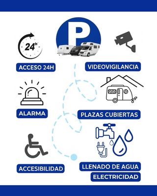 Parking cubierto para Caravanas Autocaravanas