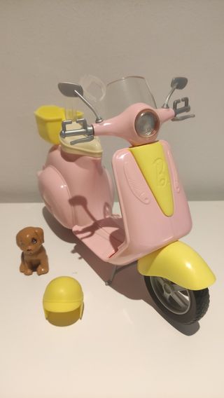 Moto Scooter Barbie Rosa