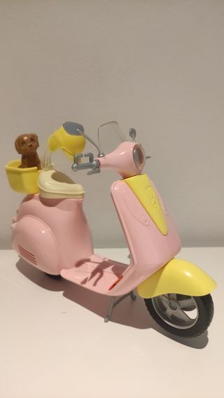 Moto Scooter Barbie Rosa
