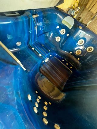 Jacuzzi hidromasaje azul