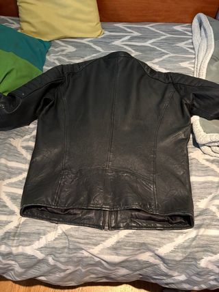 Chaqueta cuero Jack & Jones negra
