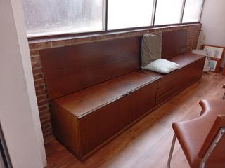 Mueble bajo vintage 3 módulos separables.