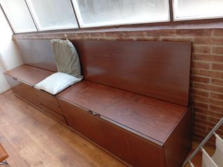 Mueble bajo vintage 3 módulos separables.