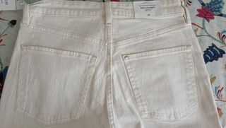 Jeans beige slim donna tg M