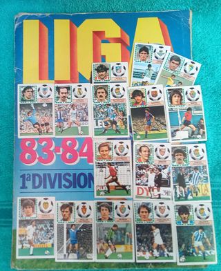 Cromos de fútbol Liga 83-84.