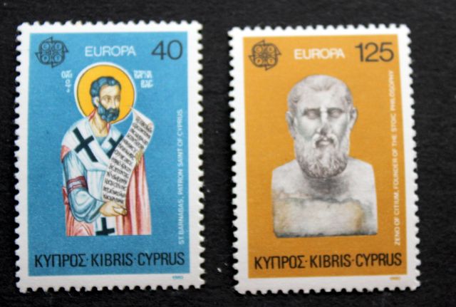 Sellos Chipre Europa 1980
