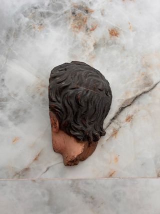 Cabeza tallada religiosa - Antigua Juan de Mesa