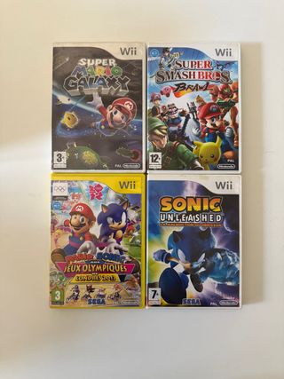 4 Giochi Wii - Super Mario Galaxy, etc.