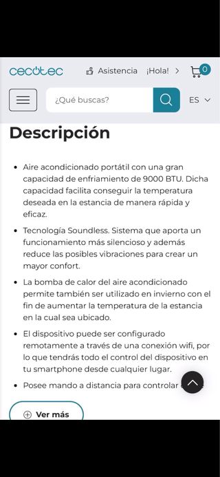 Aire Acondicionado Cecotec