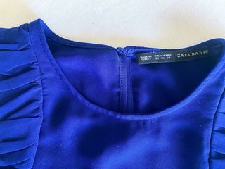 Top Zara azul klein