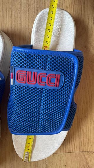 GUCCI SANDALIAS GRUESAS CHUNKY HOMBRE 42 AZUL