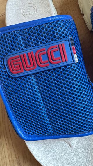 GUCCI SANDALIAS GRUESAS CHUNKY HOMBRE 42 AZUL