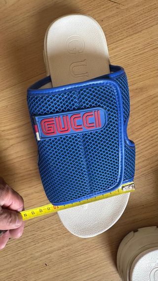 GUCCI SANDALIAS GRUESAS CHUNKY HOMBRE 42 AZUL