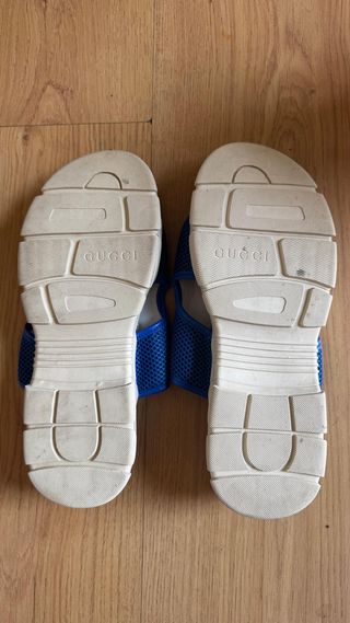 GUCCI SANDALIAS GRUESAS CHUNKY HOMBRE 42 AZUL